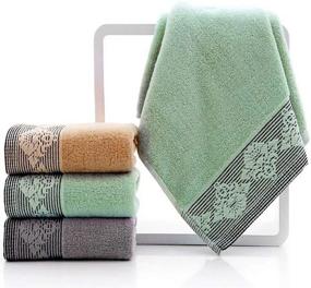 img 4 attached to Cotton Towel Towels 3 Pack 14X29Inch