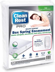 img 4 attached to 🛌 Full Size Box Spring Encasement: Complete Protection for Your Mattress Support