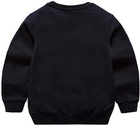 img 3 attached to 👕 Cotton Thin Sweatshirt Long Sleeve Top T-Shirts for Toddler Boys and Girls