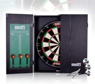 one80 all-in-one dartgame center: self-healing sisal dartboard in a multifunctional cabinet – 6 steel tip darts and mounting kit included! логотип