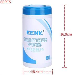 img 1 attached to 🏥 EENK Hospital Grade Hand Wipes - Disinfecting Wipes, 60ct (3 Pack), Tasteless, 5.5×7.1In, 180 Count