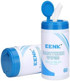 img 3 attached to 🏥 EENK Hospital Grade Hand Wipes - Disinfecting Wipes, 60ct (3 Pack), Tasteless, 5.5×7.1In, 180 Count