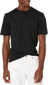 img 4 attached to Amazon Essentials Loose Fit Crewneck Men's T-Shirts & Tanks - Standard Sizing