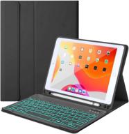 💻 new ipad10.2 9th gen 2021 keyboard case: 7 colors backlight, detachable wireless keyboard логотип