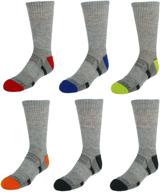 🧦 fruit of the loom boys every day active 6 pack crew sock: optimizing comfort and durability! logo
