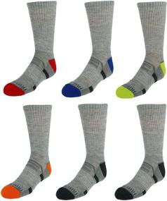 img 4 attached to 🧦 Fruit of the Loom Boys Every Day Active 6 Pack Crew Sock: Optimizing Comfort and Durability!