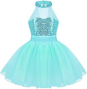 img 3 attached to 👗 Sparkling Style: iEFiEL Kids Girls' Sequined Camisole Ballet Tutu Dress - Perfect Ballerina Leotard Outfit for Dancing