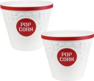 hutzler popcorn buckets set red: the perfect addition to your movie nights логотип