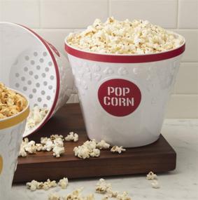 img 2 attached to Hutzler Popcorn Buckets Set Red: The Perfect Addition to Your Movie Nights