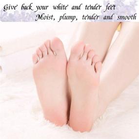 img 1 attached to Revive and Pamper your Feet with KHAIYA Foot Peel Mask - Get Baby Soft, Smooth Skin and Remove Dead Skin with this Lavender scented Exfoliator - Perfect Foot Mask for Men and Women, 2 Pairs Included!