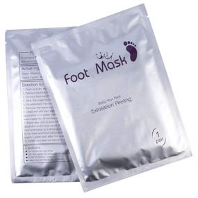 img 3 attached to Revive and Pamper your Feet with KHAIYA Foot Peel Mask - Get Baby Soft, Smooth Skin and Remove Dead Skin with this Lavender scented Exfoliator - Perfect Foot Mask for Men and Women, 2 Pairs Included!