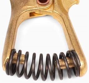 img 1 attached to RX WELD T-style Welding Ground Clamp 🔌 300-Amp, Brass: Ensuring Reliable Welding Connections for Optimal Performance