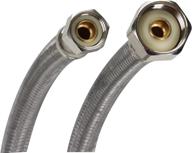 🚰 fluidmaster b1f20 faucet connector - 3/8 female compression thread x 1/2 f.i.p. thread, 20-inch length, stainless steel braided logo