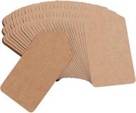 🏷️ officepal 300pcs string blank kraft paper tags and ropes | label your items, gifts, presents | 4.72x2.36 inches logo