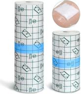 💦 2-pack transparent waterproof adhesive bandage roll for tattoos - clear dressing tape with 2 sizes (4 inch x 5.47 yard, 6 inch x 5.47 yard) логотип