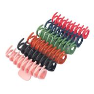 pakgimo hair claw clips for women - 6 pack, 4.3 inch, multiple colors - non-slip 💁 hair clips for fashion, women thick hair - suitable for all hair types - top hair styling accessories logo