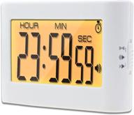 enhance your cooking experience with shemboli magnetic kitchen timers: countdown/count up, large display, 3-level volume logo