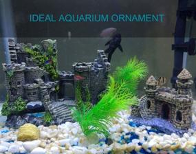 img 2 attached to 🏰 SLOCME Aquarium Castle Decorations - Eco-Friendly Resin Fish Tank Supplies Accessories