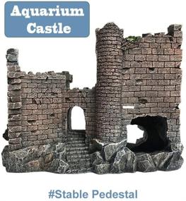 img 1 attached to 🏰 SLOCME Aquarium Castle Decorations - Eco-Friendly Resin Fish Tank Supplies Accessories