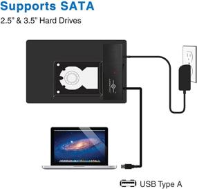 img 3 attached to Адаптер Vantec CB-ST00U3 NexStar USB 3.0 к SATA 6Gbps: эффективное соединение оптических носителей/накопителей, черный