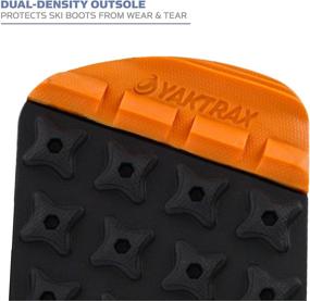 img 1 attached to Yaktrax Ski Boot Tracks Traction Cleats (1 Pair) - Enhance Traction and Protection for Skiing