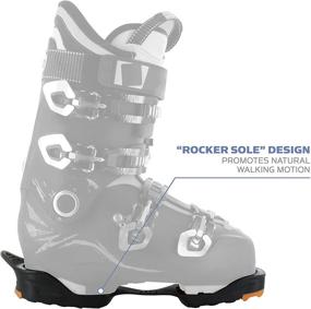 img 2 attached to Yaktrax Ski Boot Tracks Traction Cleats (1 Pair) - Enhance Traction and Protection for Skiing