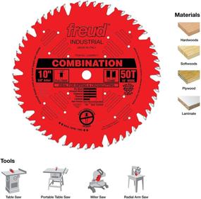 img 3 attached to 🪚 Freud LU84R011: Premium 10" x 50T Combination Blade for Efficient Cutting Performance