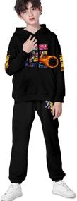 img 2 attached to Aruygui Tracksuit Athletic Clothing Hoodie Sports & Fitness and Team Sports