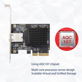 img 2 attached to 💻 Syba PCIe x4 10Gb Ethernet Network Card - AQC107-10Gbps NIC Adapter