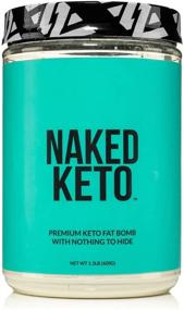 img 4 attached to 🥥 "Натуральный кето порошок с высоким содержанием жира Naked Keto – премиум-классный безвкусный кето-добавка с только 2 ингредиентами - без глютена, без сои, без ГМО и без искусственных подсластителей – большой размер 1,3 фунта