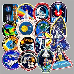 img 2 attached to NASA Stickers Pack - 45 Pcs Space Explorer Stickers with Vinyl Space Design for Laptop, iPad, Car, Luggage, Water Bottle, Helmet