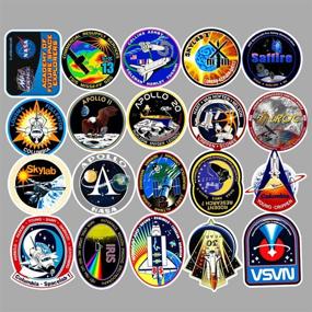 img 1 attached to NASA Stickers Pack - 45 Pcs Space Explorer Stickers with Vinyl Space Design for Laptop, iPad, Car, Luggage, Water Bottle, Helmet
