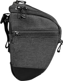 img 2 attached to Roswheel Essentials Series Bike Handlebar Bag with 🚴 Map Holder and Phone Pouch, Black - Bicycle Basket Pack