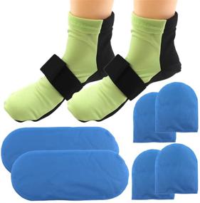 img 4 attached to 🧦 Therapeutic Gel Ice Pack Socks – Reusable Cold Therapy for Foot & Heel Injuries, Swelling, Plantar Fasciitis, Neuropathy, Chemotherapy Pain Relief