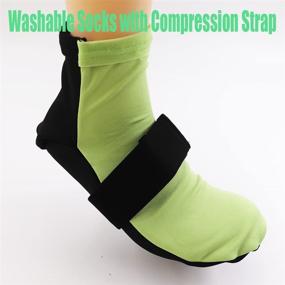 img 2 attached to 🧦 Therapeutic Gel Ice Pack Socks – Reusable Cold Therapy for Foot & Heel Injuries, Swelling, Plantar Fasciitis, Neuropathy, Chemotherapy Pain Relief