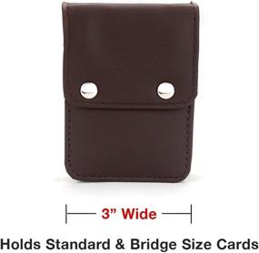 img 2 attached to 🃏 Brybelly Genuine Leather Single Deck Card Case