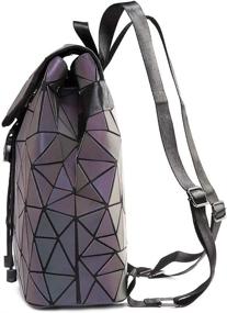 img 1 attached to 🎒 DIOMO Geometric Luminous Backpack with Shoulder Straps