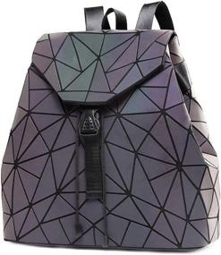 img 4 attached to 🎒 DIOMO Geometric Luminous Backpack with Shoulder Straps