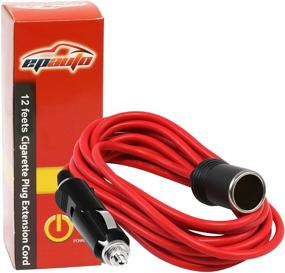 img 3 attached to EPAUTO 12V 12ft Heavy Duty Extension Cord with Cigarette Lighter Socket