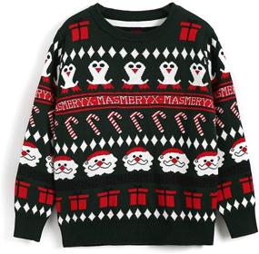 img 4 attached to 🎅 BYCR Smile Christmas Pullover Sweater: Perfect Boys' Clothing and Sweaters for Festive Season!