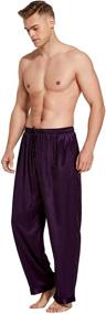 img 2 attached to 🛏️ Burgundy Men's Candice Satin Pajama Bottoms - Enhanced SEO