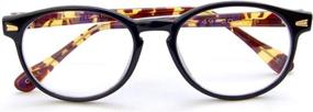 img 2 attached to Boomer Eyeware Classic Stylish Bifocal Rounders: Men & Women's Reading Glasses 2.50, Black