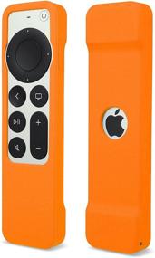 img 4 attached to Remote Case For Apple TV 4K 2021 Siri Remote (2Nd Generation) - Auswaur Silicone Protective Remote Cover Case Compatible With Apple TV 4K 6Th / HD 5Th Siri Remote (2Nd Gen) Controller - Orange