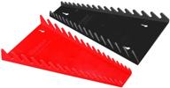 🔧 organize and secure your tools with ernst manufacturing 16-tool wrench trays, standard red and reverse black (8531) logo