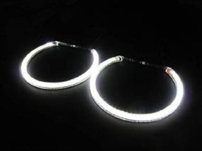 img 2 attached to Enhance Your BMW's Aesthetics with the iJDMTOY 7000K Xenon White 264-SMD LED Angel Eyes Halo Ring Lighting Kit for E36 E46 3 Series, E39 5 Series, E38 7 Series