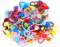 🧶 lokunn 100pcs colorful crochet stitch markers: locking counters for weaving, sewing, and knitting diy craft logo