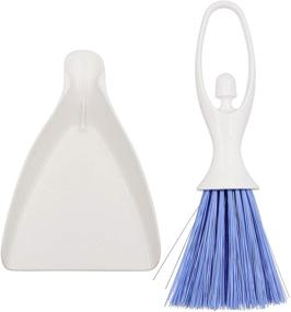 img 3 attached to 🧹 LBY 2 Sets Hand Broom and Dustpan Set with Ergonomic Grip Handle - Perfect for Desk, Keyboard, Car Cleaning - Mini Dustpan Brush Nesting Tiny Cleaning Whisk Broom - Convenient 2 in 1 Tools Set