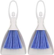 🧹 lby 2 sets hand broom and dustpan set with ergonomic grip handle - perfect for desk, keyboard, car cleaning - mini dustpan brush nesting tiny cleaning whisk broom - convenient 2 in 1 tools set logo