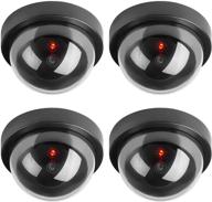 📷 alfaview dummy fake surveillance camera: realistic security cctv dome with flashing led light - perfect for outdoor/indoor, home or business protection logo