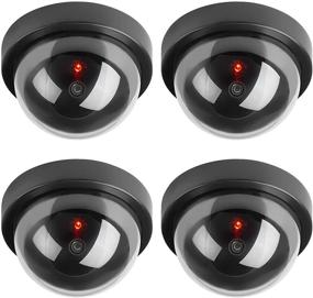 img 4 attached to 📷 AlfaView Dummy Fake Surveillance Camera: Realistic Security CCTV Dome with Flashing LED Light - Perfect for Outdoor/Indoor, Home or Business Protection